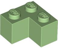 Brick 2 x 2 Corner in Medium Green