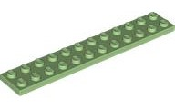 Plate 2 x 12 in Medium Green