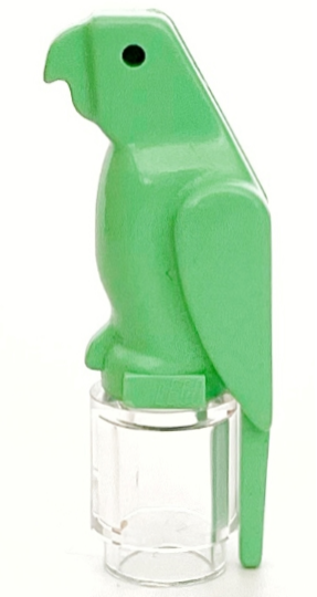 Animal, Bird, Parrot [Plain] in Medium Green