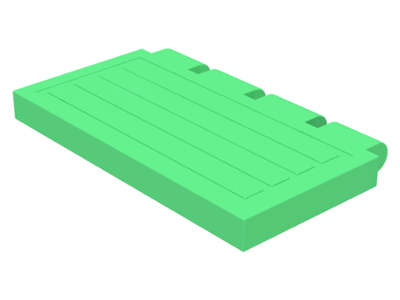 Hinge Train Gate 2 x 4 in Medium Green