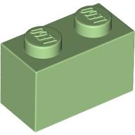 Brick 1 x 2 in Medium Green