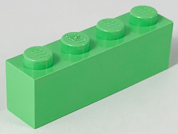 Brick 1 x 4 in Medium Green