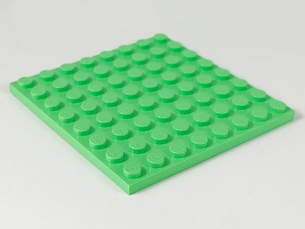 Plate 8 x 8 in Medium Green