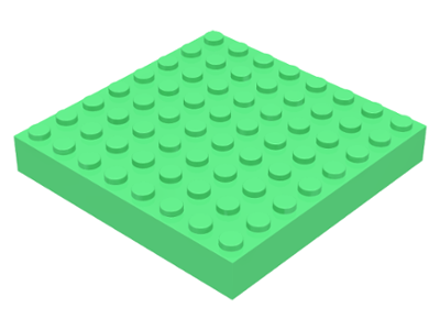 Brick 8 x 8 in Medium Green
