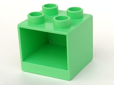 Duplo Cabinet 2 x 2 x 1.5 in Medium Green