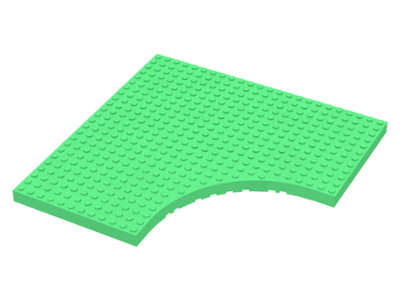 Brick Special 24 x 24 without 12 x 12 Quarter Circle in Medium Green