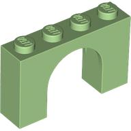 Brick Arch 1 x 4 x 2 in Medium Green