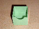 Duplo Drawer 2 x 2 with Semicircle Cutout in Medium Green