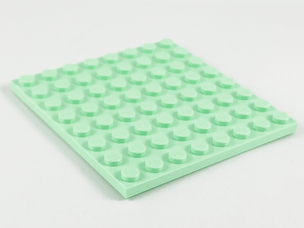 Plate 8 x 8 in Light Green