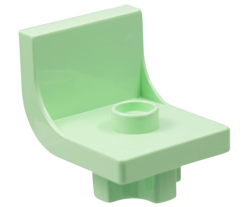 Duplo Chair 2 x 2 x 2 with One Stud in Light Green