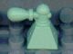 Belville / Scala, Equipment, Bottle Perfume with Pyramid Base and Atomizer in Light Green