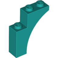 Brick Arch 1 x 3 x 3 [Gothic] in Dark Turquoise