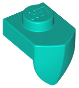 Plate Special 1 x 1 with Vertical Tooth in Dark Turquoise