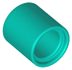 Technic Pin Connector Round 1L [Beam] in Dark Turquoise