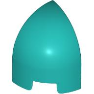 Brick Round Curved 1 x 1 x 1 1/3 Quarter Dome in Dark Turquoise