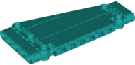 Technic Panel 5 x 11 x 1 Tapered in Dark Turquoise