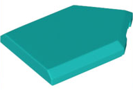 Tile Special 2 x 3 Pentagonal in Dark Turquoise