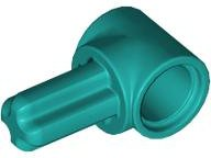 Technic Pin Connector Hub with 1 Axle in Dark Turquoise