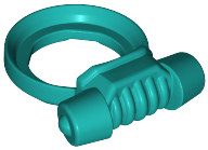 Minifig Neckwear Scuba Breathing Regulator in Dark Turquoise
