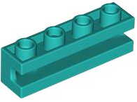 Brick Special 1 x 4 with Groove in Dark Turquoise