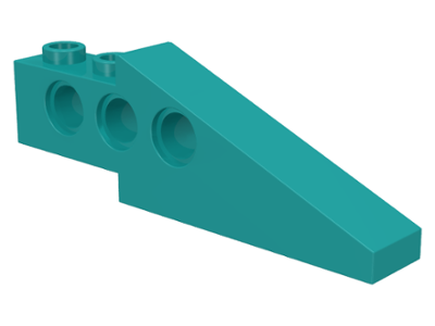 Technic Slope Long 1 x 6 with 3 Pin Holes in Dark Turquoise