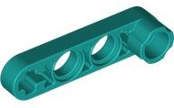 Technic Beam 1 x 4 Thin with Stud Connector in Dark Turquoise
