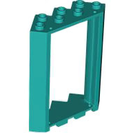 Door Frame 4 x 4 x 6 Corner in Dark Turquoise