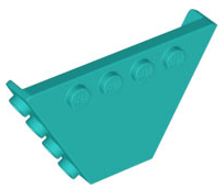 Panel, Trapezoid, Tipper End Flat without Pins in Dark Turquoise