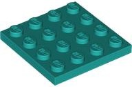 Plate 4 x 4 in Dark Turquoise