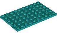 Plate 6 x 10 in Dark Turquoise