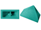 Brick Sloped 45° 2 x 1 Triple with Ovoid Bottom Pin in Dark Turquoise