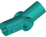 Technic Axle and Pin Connector Angled #3 - 157.5° in Dark Turquoise