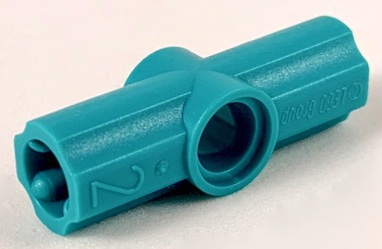 Technic Axle and Pin Connector Angled #2 - 180° in Dark Turquoise