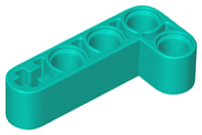 Technic Beam 2 x 4 L-Shape Thick in Dark Turquoise