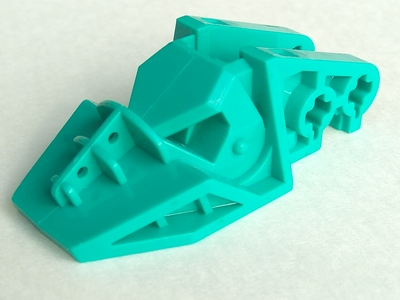 Technic Block 3 x 6 x 1 & 2/3 in Dark Turquoise