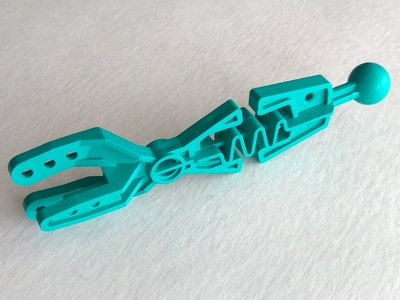 Large Figure Skeletal, Arm Forked with Flexible Center and Ball Joint in Dark Turquoise