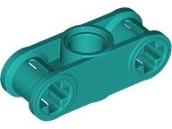 Technic Axle and Pin Connector Perpendicular 3L with Centre Pin Hole in Dark Turquoise