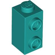 Brick Special 1 x 1 x 1 2/3 with Studs on 1 Side in Dark Turquoise