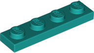 Plate 1 x 4 in Dark Turquoise