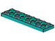 Technic Plate 2 x 8 [7 Holes] in Dark Turquoise