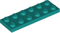Plate 2 x 6 in Dark Turquoise