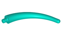 Animal Body Part / Plant, Tail / Claw / Horn / Branch / Tentacle, End Section in Dark Turquoise