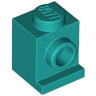 Brick Special 1 x 1 with Headlight in Dark Turquoise