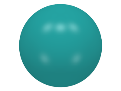 Ball, Hard Plastic, 51mm (approx. 6 studs diameter) in Dark Turquoise