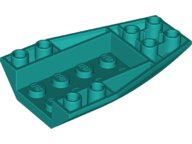 Brick Wedged, Curved Inverted 6 x 4 in Dark Turquoise