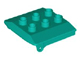Duplo Backhoe / Train Cabin Roof in Dark Turquoise