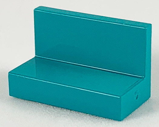 Panel 1 x 2 x 1 [Square Corners] in Dark Turquoise