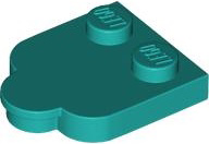 Plate Special 2 x 3 with Cloud Edge in Dark Turquoise