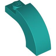 Brick Arch 1 x 3 x 1 2/3 Curved Top in Dark Turquoise