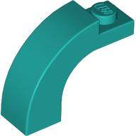 Brick Arch 1 x 3 x 2 Curved Top in Dark Turquoise